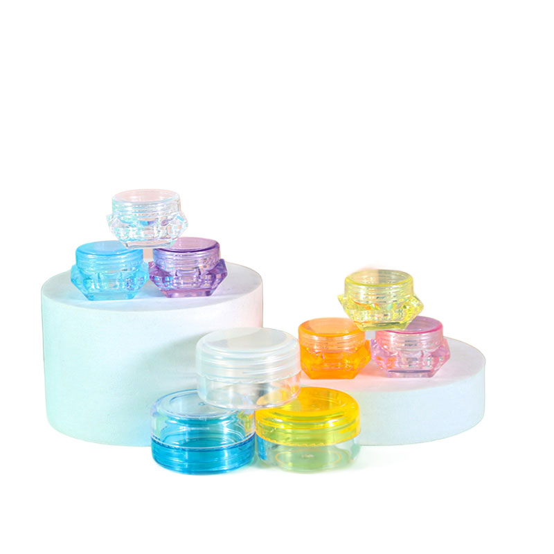 5g 20g Mini Vibrant PS Plastic Empty Cosmetic Cream Jars Wholesale
