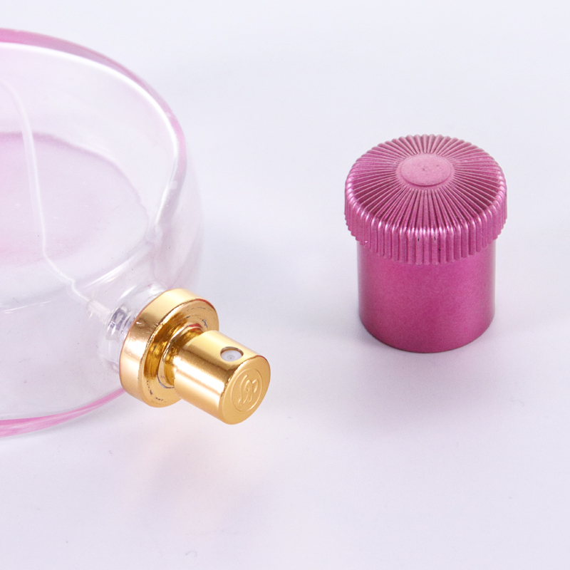 Portable Pink Miniature Perfume Spray Glass Bottle