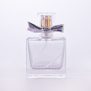 50ml Unique Glass Perfume Bottle with Flower Cap