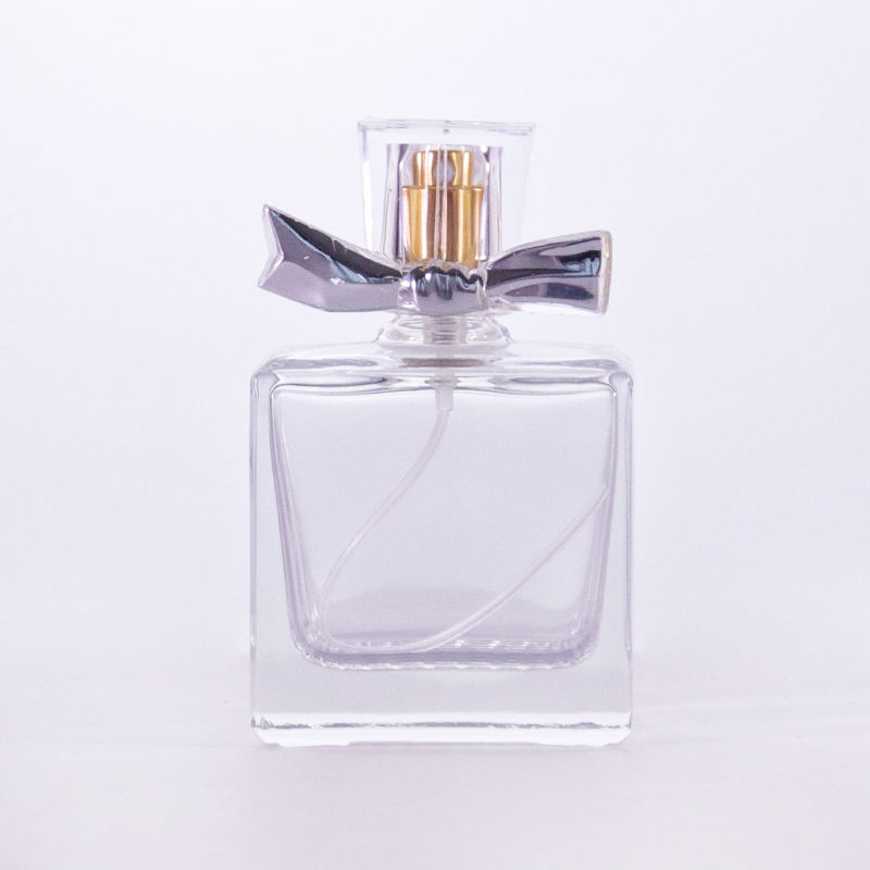 Flower-Shaped Glass Perfume Bottle