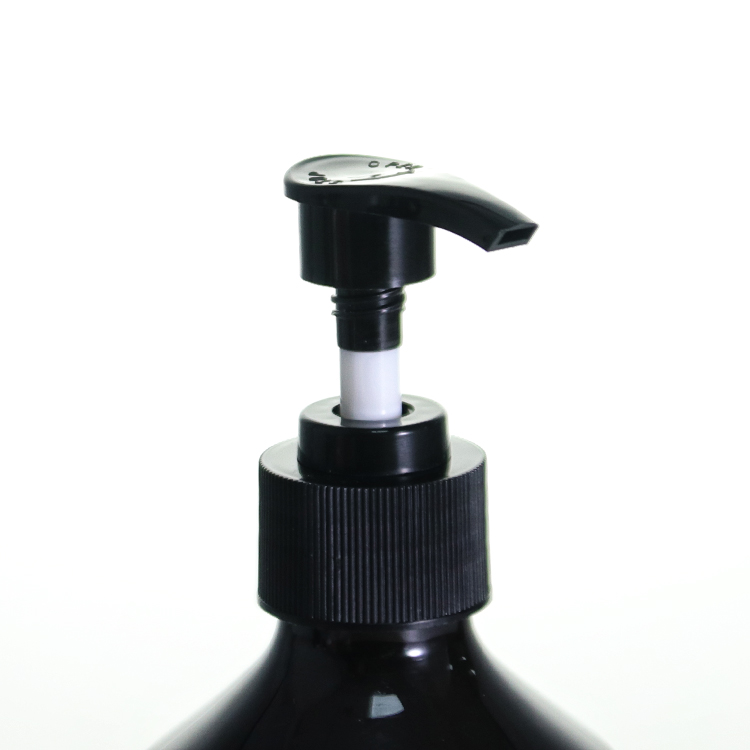 Black Massage Plastic Lotion Bottle For Shampoo