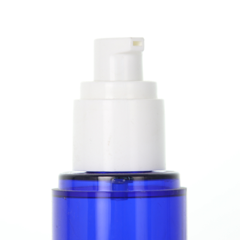 Blue Frosted Plastic Lotion Bottle For Bath