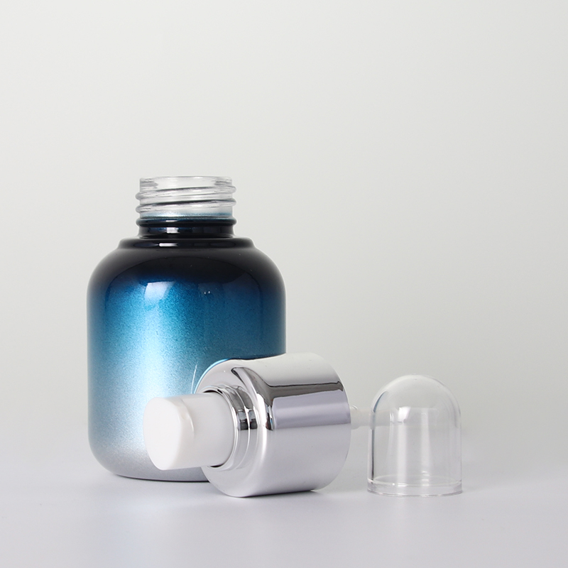 1 Oz Luxury Glass Lotion Bottle With Pump
